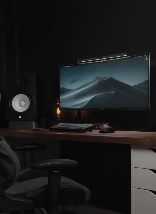 Dark Desk Setup Img Opt