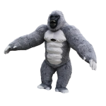 Inflatable Gorilla Mascot Costume Plush Blow‑up Ape Suit for Events & Promotional Activities - Image 2